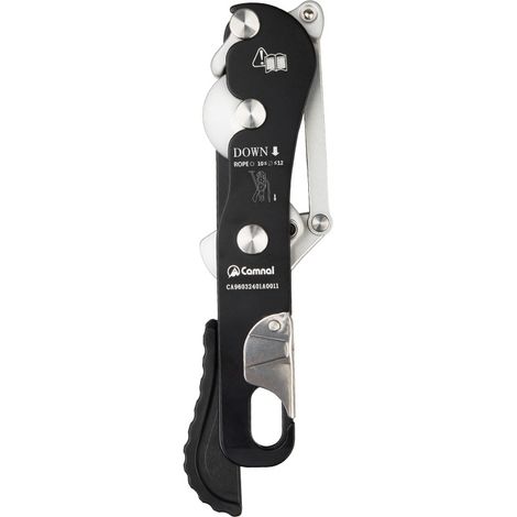 Arrêt d'escalade Descender - Amélioration en Alliage en Aluminium à Haute Résistance, Dispositif D'assiette en Rappel pour Les Cordes de 10 à 12 Mm, Conception de Contrôle des