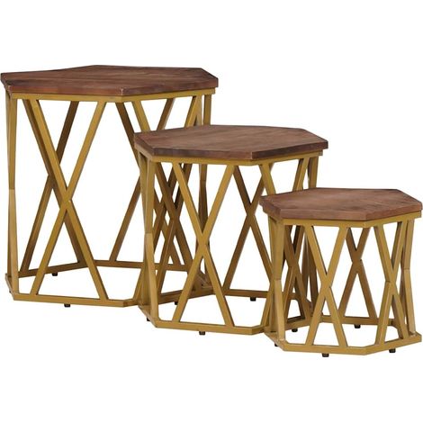 Coffee Tables Brown 55 x 55 x 50 cm Solid Mango Wood vidaXL