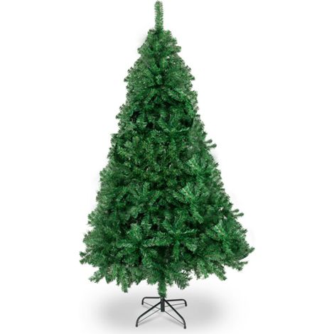 Sapin de Noël artificiel 5 FT vert, arbre de Noël non lumineux 350 branches, pied métal stable