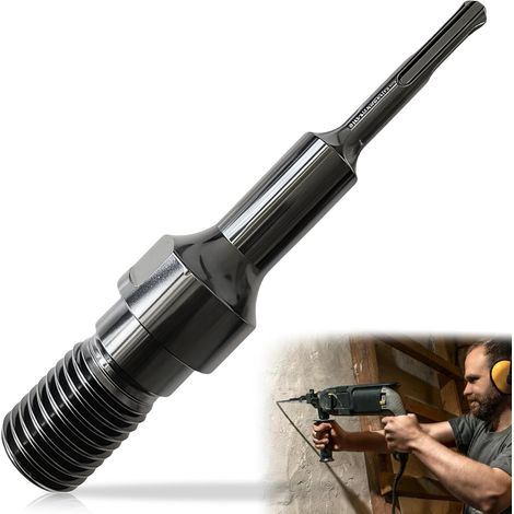 Adaptateur SDS-Plus 1 1/4" : adaptateur UNC filetage SDS-Plus, couronne de forage diamantée UNC, adaptateur de marteau perforateur pour carotteuse diamantée, carotteuse pour couronne de (1/5)