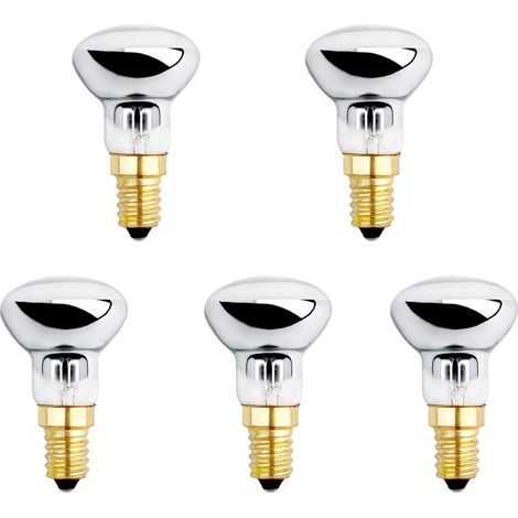 E14 R39 25 W dimmbar warmweiß 2600 K Glühbirne für Lavalampe, 250 lm, Reflektorlampe mit kleiner Kappe zum Heizen von Blasenlampe, Raketenlampe, Glitzerlampe, 5 Stück (1/5)