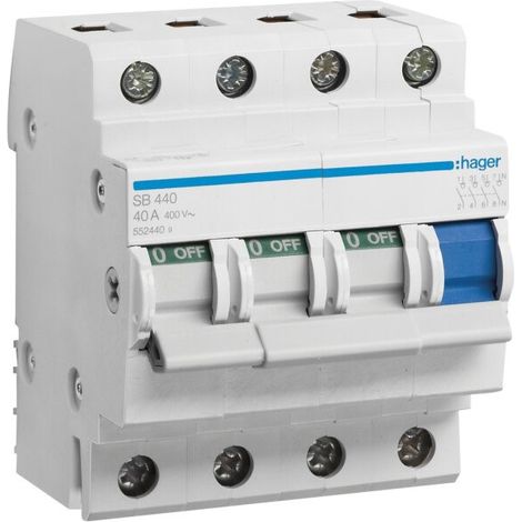 HAGER - INTERRUTTORE NON AUTOMATICO SB 440-40A 400V