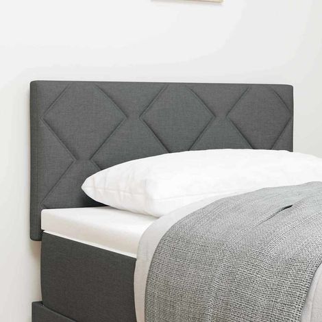 Kopfteil Dunkelgrau 80 cm Stoff