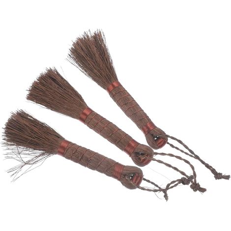 Lot de 3 Pinceaux à Bonsaï en Fibre de Palmier, Balai à Main Polyvalent pour Pots de Fleurs, Nettoyage Doux Jardin (1/5)