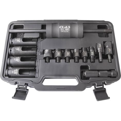 Coffret 14 pcs masse à inertie + adaptateurs extraction injecteurs - OM 0020BL - CLAS Equipements (1/2)