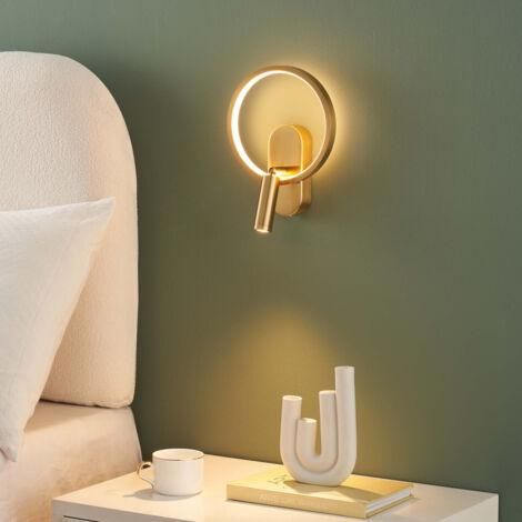 Kosilum – Applique murale dorée double lumière avec liseuse orientable – Éclairage élégant pour chambre – Installation facile, finition luxe (1/5)