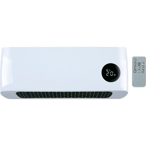 Calefactor de pared 1000/2000 w, blanco 42 x 10,5 x 17,5 cm
