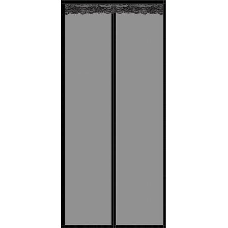 120x210CM Porte Moustiquaire Magnétique Rideau Maille Anti Moustique Mouche ou Fermeture Automatique Aimant avec Bande Scratch Sans Perçage Arrêter autres Insectes Bestioles pour Porte Fenêtre (1/3)