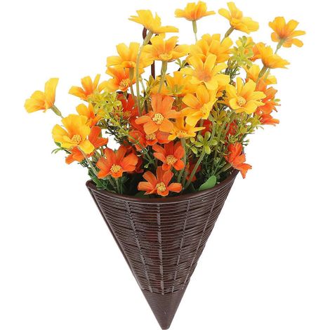 Panier de fleurs artificielles décoratif à suspendre pour porte d'entrée (1/5)