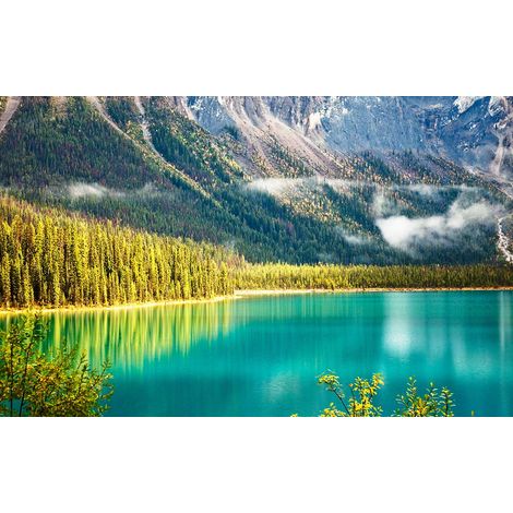Tableau paysage du canada lac en montagne canada, 80x50cm (1/5)