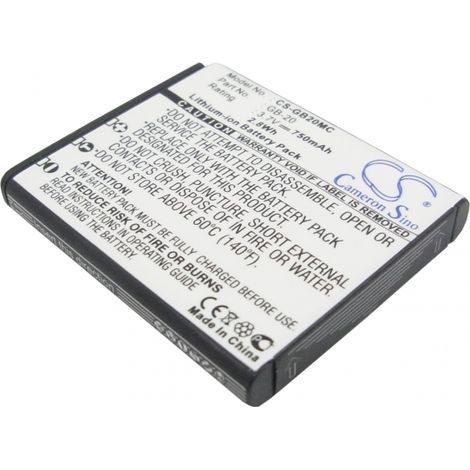 Batería GE GB-20 de 750 mAh de iones de litio y 3,7 V