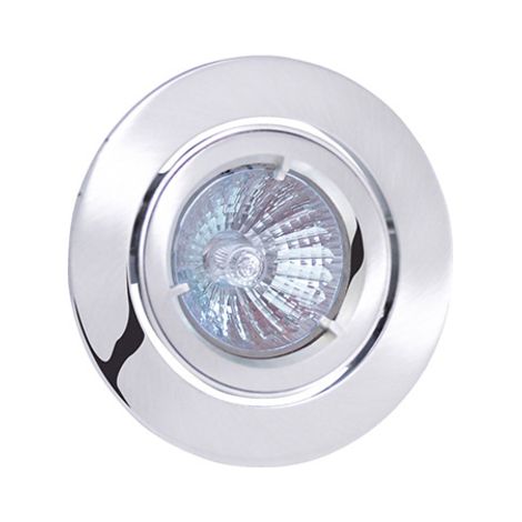 Support de spot rond mat chrome GU10/GU5.3