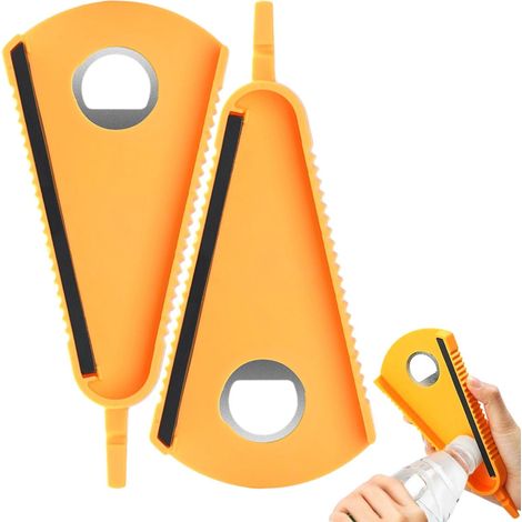 Abridor de botellas 2 en 1, Abridor de botellas para personas con artritis, Abridor de latas. Este abridor de botellas multifuncional es apto para todo tipo de tapones y botellas de vidrio y es una he (1/5)