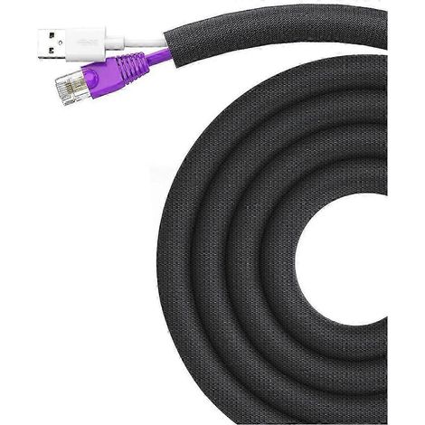 Protège-câble pour chien et chat 3 m (10 pi - 3/8 po), gaine flexible pour une gestion facile des câbles, protège le câble (1/5)
