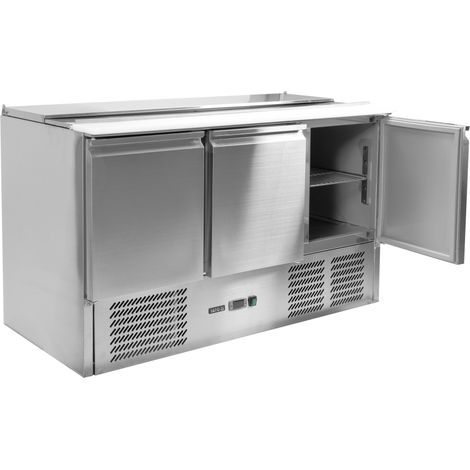 Comptoir réfrigéré à 3 portes avec couvercle, plage de température -2 à +8 °C, 240 W, 368 L (1/5)