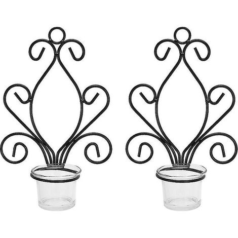 Lot de 2 bougeoirs muraux (1/3)