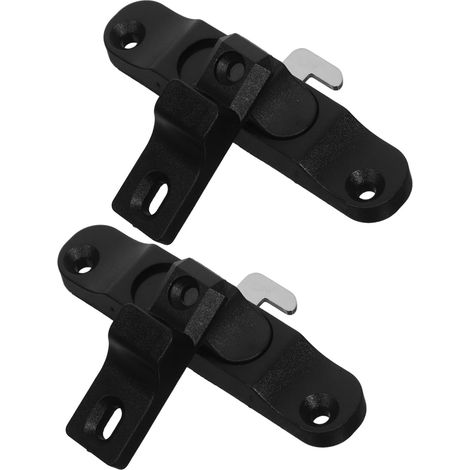 Lot De 2 Verrous De Porte Coulissante Et Pliante Crochet De Verrouillage Pour Fenêtre Moustiquaire Verrou Coulissant Pour Porte Loquet De Remplacement