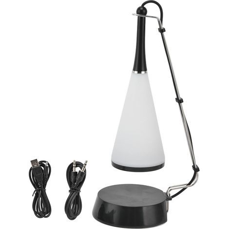 Lampada da tavolo con altoparlante, controllo touch wireless, dimmerabile, ricaricabile tramite USB, Bluetooth, musica, lampada da scrivania per camera da letto e studio (1/5)