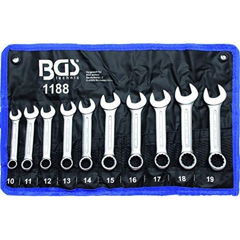 BGS Jeu de clés mixtes (court) 10 pièces - 1188 (1/6)