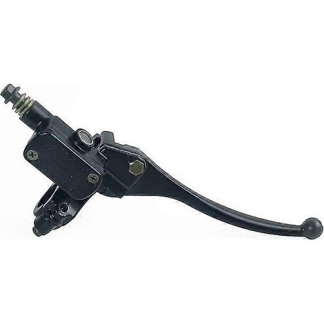 Maître-cylindre de frein hydraulique avant droit pour moto tout-terrain, quad, cyclomoteur, scooter, buggy, karting, motocross - 8 mm, noir, droit (1/5)