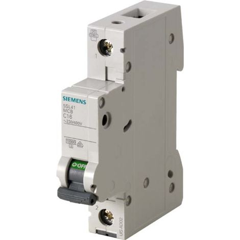 Siemens Indus.Sector Leitungsschutzschalter 230V,10KA,1p.,B,2A 5SL4102-6
