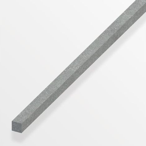 Carré Plein Acier Brut, L.1 M X L.0.8 Cm X H.0.8 Cm