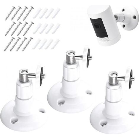 Soporte para cámara - Ajustable 360° - Montaje en pared - Montaje adhesivo - Montaje con anillo (1/5)