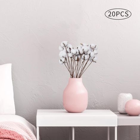 20 Stück trockene künstliche trockene Baumwolle, DIY natürliche Baumwolle, Hochzeit, Ballsaal, Party, Hoteldekoration, 33 4cm (1/5)