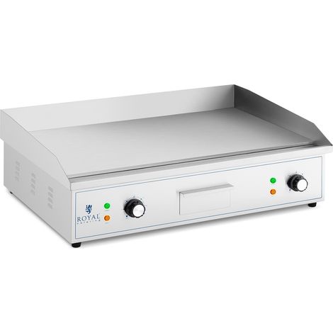 Plancha électrique professionnelle - 727 x 420 mm - Surface Lisse - 4,400 wattss