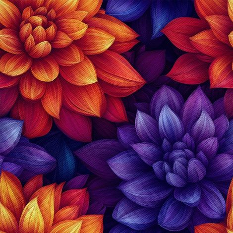 Tela decorativa para exteriores Oxford - Diseño floral colorido DX18073 (1/5)