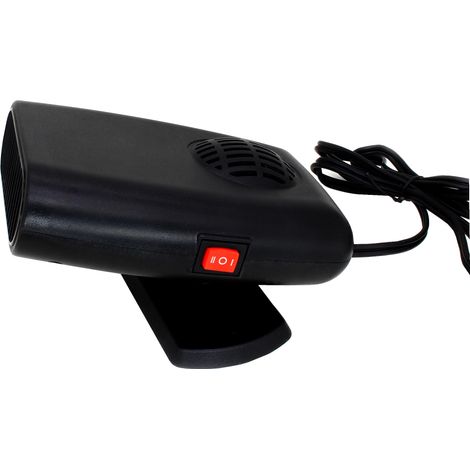 Ventilateur de Chauffage de Voiture Portable Universel 150 W 24 V, Anti-buée enfichable 2 en 1 Chauffage Refroidissement Sèche-Linge Auto Rotation à 360 degrés Ventilateur de Chauffage