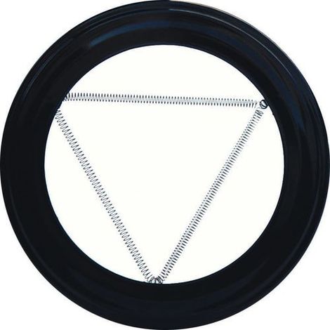 Colore Nero Finitura Plafon Per Stufa 110 mm.