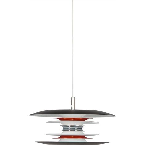 Suspension DIABLO en Métal et Noir mat Hauteur 12 Cm