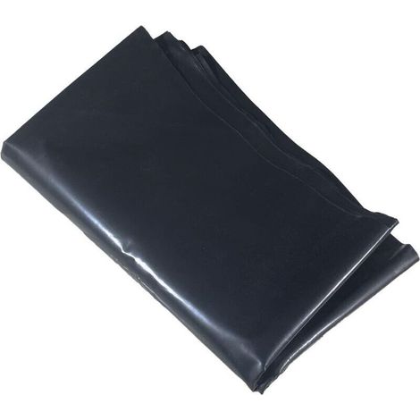 Revêtement d'étang imperméable de Jardin Réservoirs à Membrane imperméable Bâches de Crevettes de Poisson Artificielle épaissie prévention des fuites d'eau Noir-2x3m (1/4)