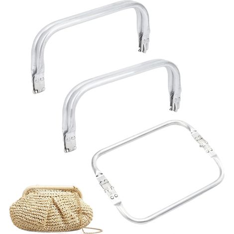 3-Piece Internal Tubular Frame, 16cm x 20cm, Metal Bag Clasp, Square-Shaped Internal Tubular Frame Assembled for Handbag (1/5)