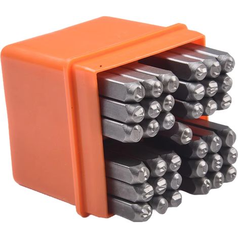 Satz von 37 Teilen zur Kennzeichnung von Buchstaben und Seriennummern, Kennzeichnungsbuchstaben 3 mm. (1/5)