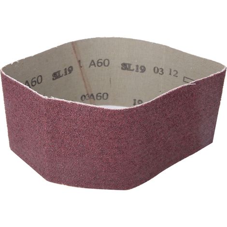 10 bandes abrasives circulaires de ponçage 457 x 75 mm en oxyde d'aluminium (180) (1/5)