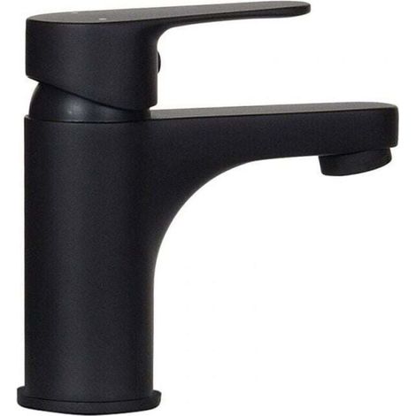 Robinet lave-mains TAP - Mitigeur eau chaude et eau froide - Noir mat (1/4)