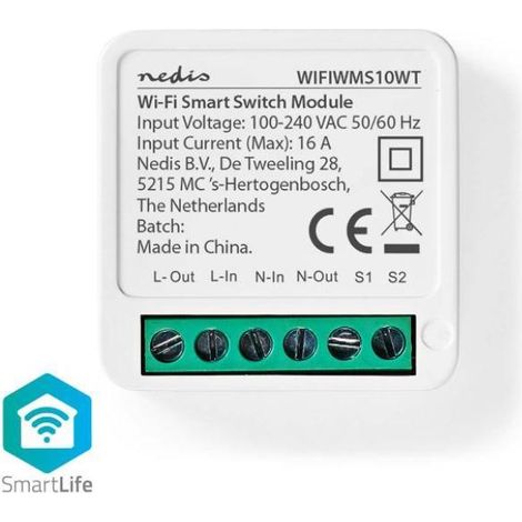 Interruptor de encendido nedis smartlife wifi 3680w 16a - wifiwms10wt (1/5)