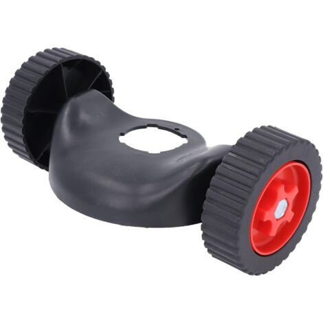 Roues de coupe-bordure réglables – Roues auxiliaires avec protection – Stabilité accrue pour tondeuse – Installation rapide sans outil (1/5)