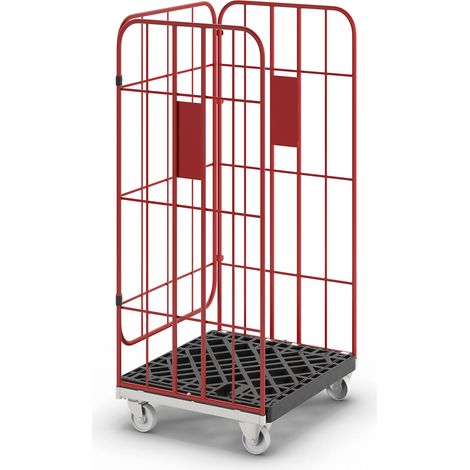 FRANKEL kaiserkraft, Roll-conteneur en V, emboîtable, 3 côtés (1/5)