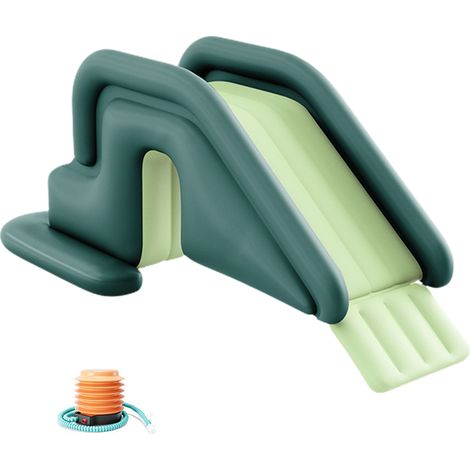 Toboggan Aquatique Gonflable avec Mur d'Escalade pour Enfants - Jeux d'Extérieur Été