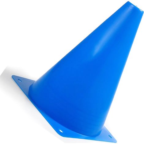 Verkehrskegel für Fußball- und Lauftraining, 10er-Pack, 18 cm, blau (1/5)