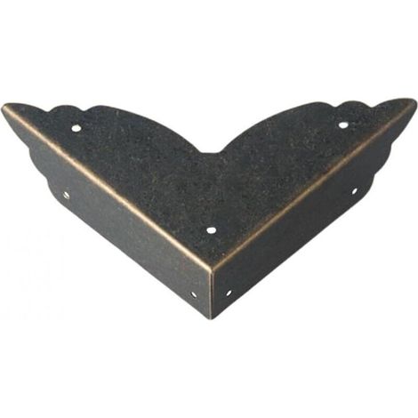 CCYKXA Lot de 12 protections d'angle pour meubles, protection en métal, coin bébé, table, les bords boîte, enfants (noir), Taille unique