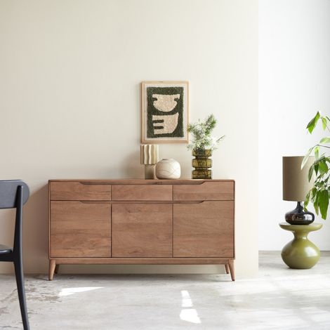 Tikamoon Gabrielle Buffet bas en manguier H 81 cm × L 150 cm × P 40 cm (1/5)