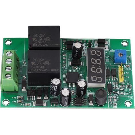 Module de commande à distance pour vanne moteur 12V 24V, relais digital avec affichage, carte contrôleur (1/5)