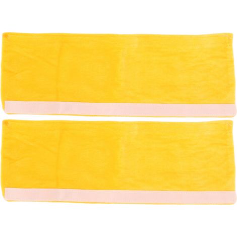 2 paires housses de poignée réfrigérateur antidérapantes douces, protège-poignées jaunes anti-poussière pour cuisine et salle à manger (1/5)