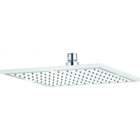 Douille de douche à tête carrée A-QA, 250 mm, version plate, chromé/blanc (1/2)