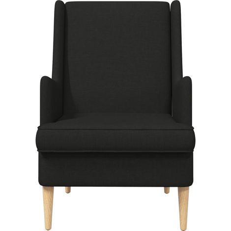 vidaXL Armchair Black Fabric