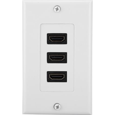 Prise murale avec hub USB et panneau vidéo HD HDMI à 3 ports (1/5)